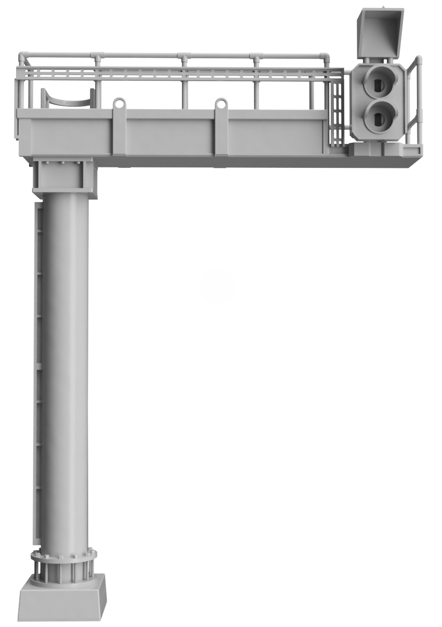 Signal Gantry - Aspect heads 2 to 4 - OO Gauge 1:76 (Pack of 1) | Model Railway Scenery