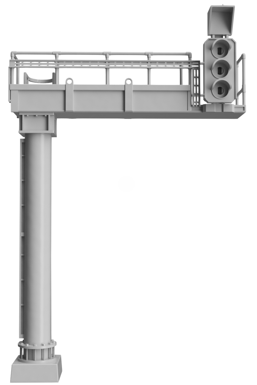 Signal Gantry - Aspect heads 2 to 4 - OO Gauge 1:76 (Pack of 1) | Model Railway Scenery