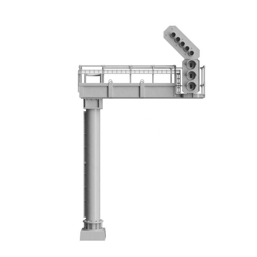 Signal Gantry - Aspect feather heads 2 to 4 - OO Gauge 1:76 (Pack of 1) | Model Railway Scenery