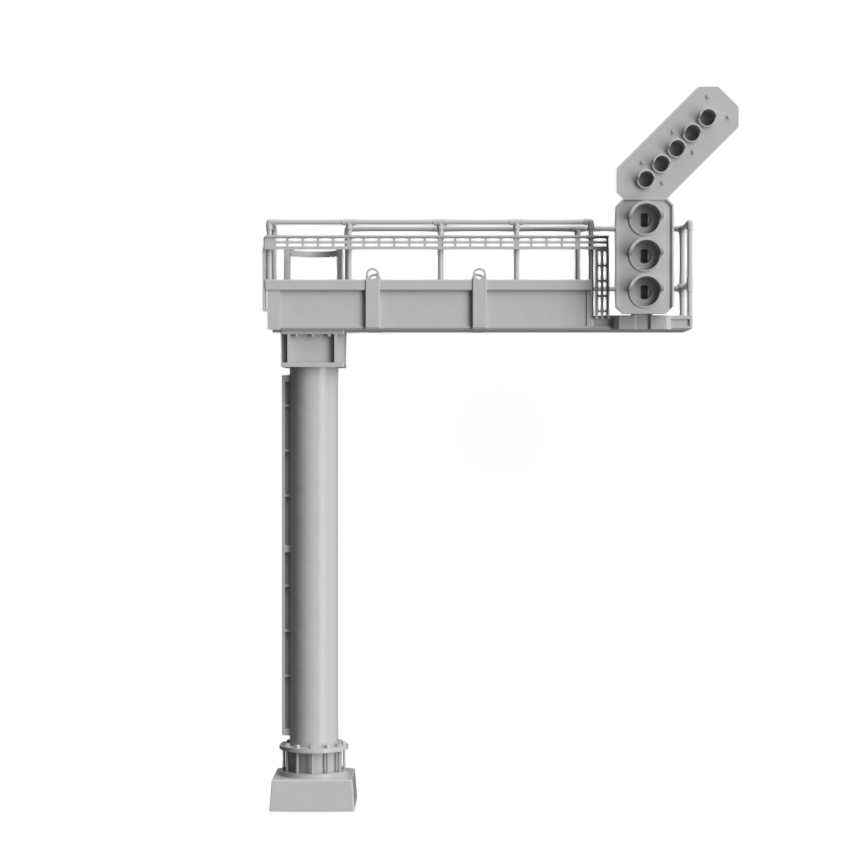 Signal Gantry - Aspect feather heads 2 to 4 - OO Gauge 1:76 (Pack of 1) | Model Railway Scenery