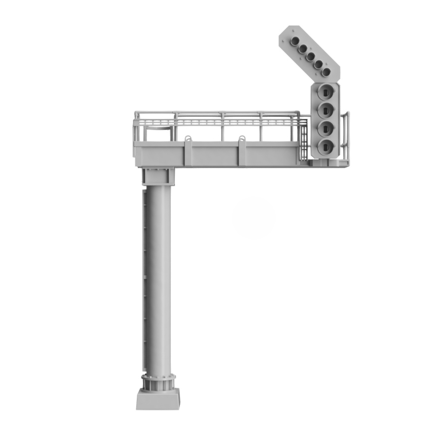 Signal Gantry - Aspect feather heads 2 to 4 - OO Gauge 1:76 (Pack of 1) | Model Railway Scenery