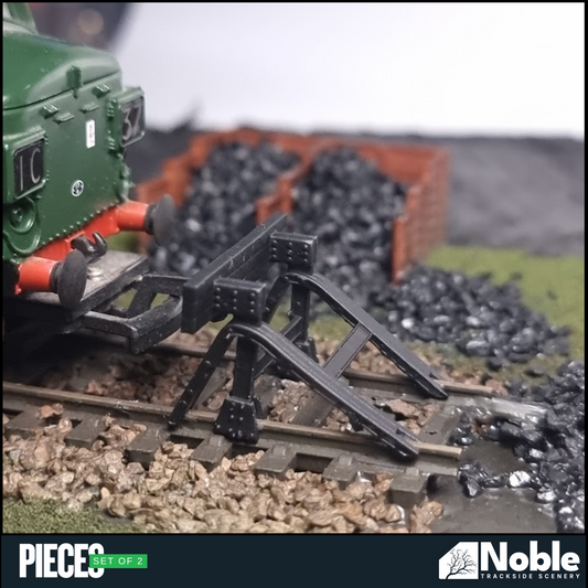 Model railway scenery - Buffer Stop OO Gauge 1:76 Scale - Pack of 2