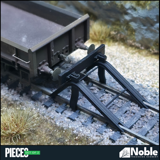 Vintage era buffer stops- OO Gauge 1:76 (Pack of 2) | Model Railway Scenery