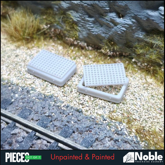 Catchment Drains - OO Gauge 1:76 (Pack of 7) | Model Railway Scenery
