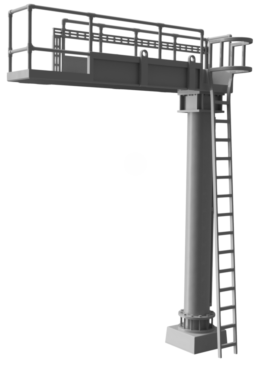 Signal Gantry - Aspect heads 2 to 4 - OO Gauge 1:76 (Pack of 1) | Model Railway Scenery