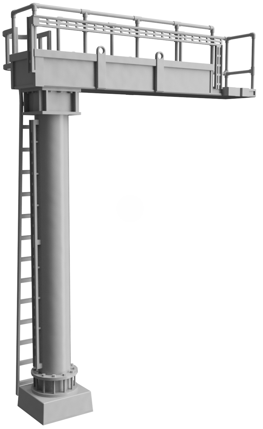 Signal Gantry - Aspect heads 2 to 4 - OO Gauge 1:76 (Pack of 1) | Model Railway Scenery