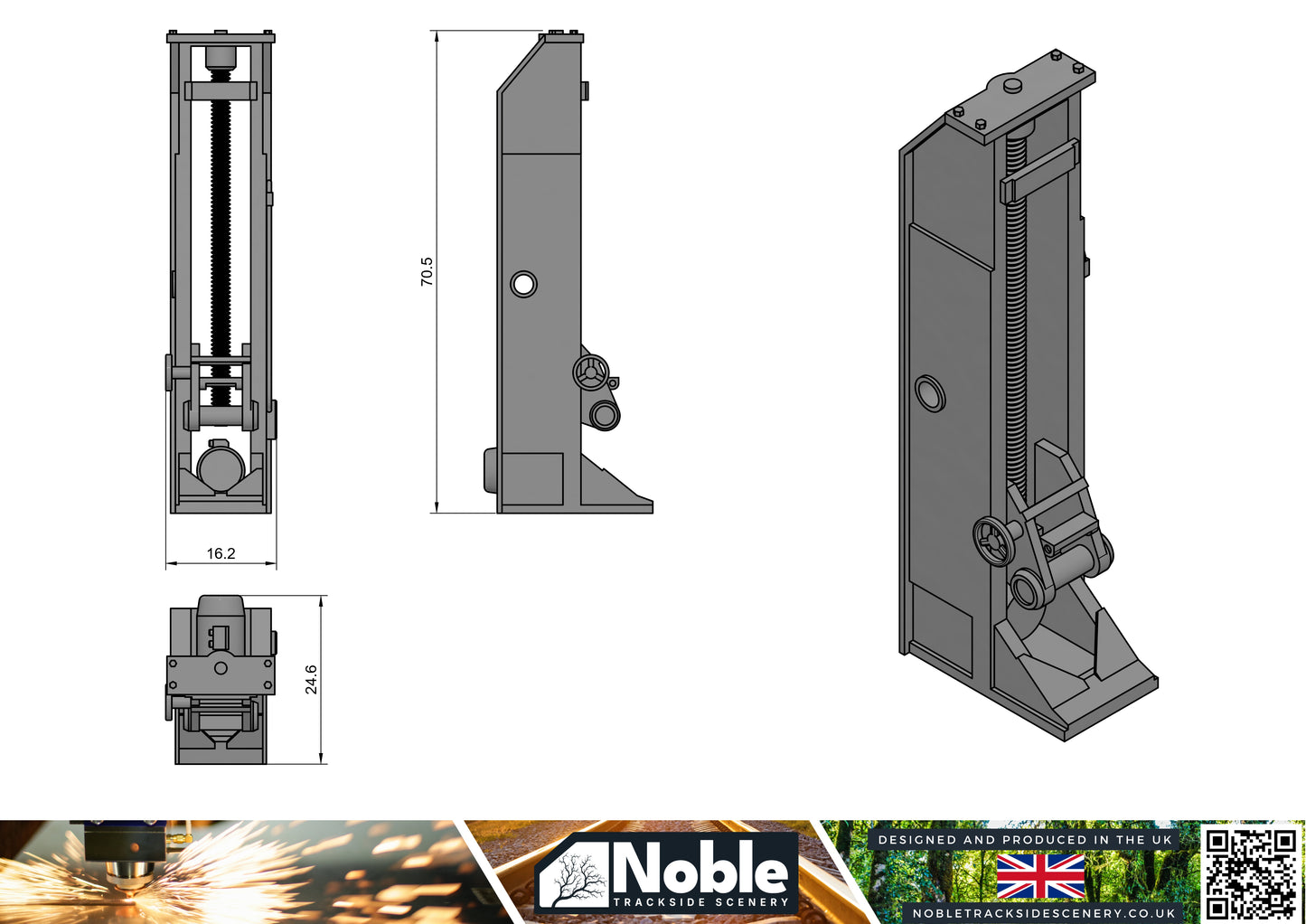 Lifting Jacks - O Gauge 1:48 Pack of 4 | Model Railway Scenery
