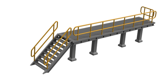 Model Railway layout scenery - Maintenance Platform Engine House OO HO Gauge