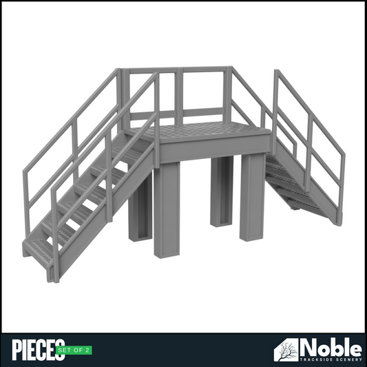Model railway layout scenery - Driver access platform OO Gauge 1:76 pack of 2