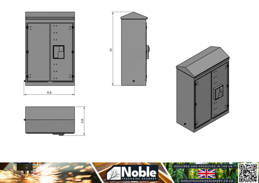 Model Railway layout Scenery Relay cabinet 1:160 N gauge (Pack of 4)