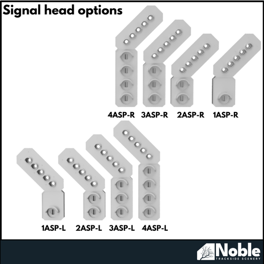 Aspect Signals with platform and ladder | OO Gauge 1:76 (Pack of 2) | Model Railway Scenery