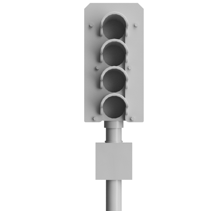 4 Aspect Signal - OO Gauge 1:76 (Pack of 6) | Model Railway Scenery
