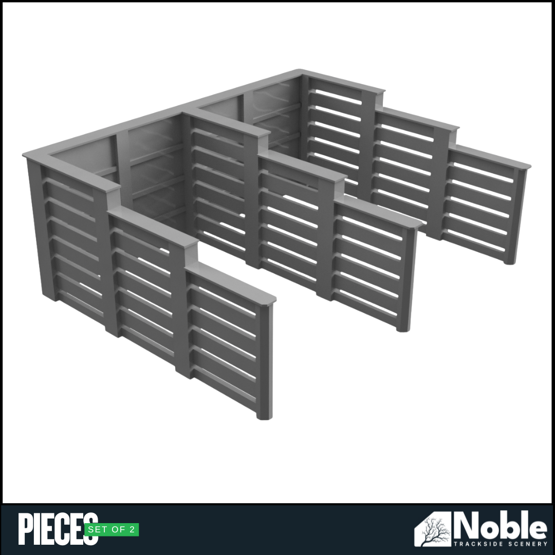 Coal Staithes - N Gauge 1:160 (Pack of 2) | Model Railway Scenery