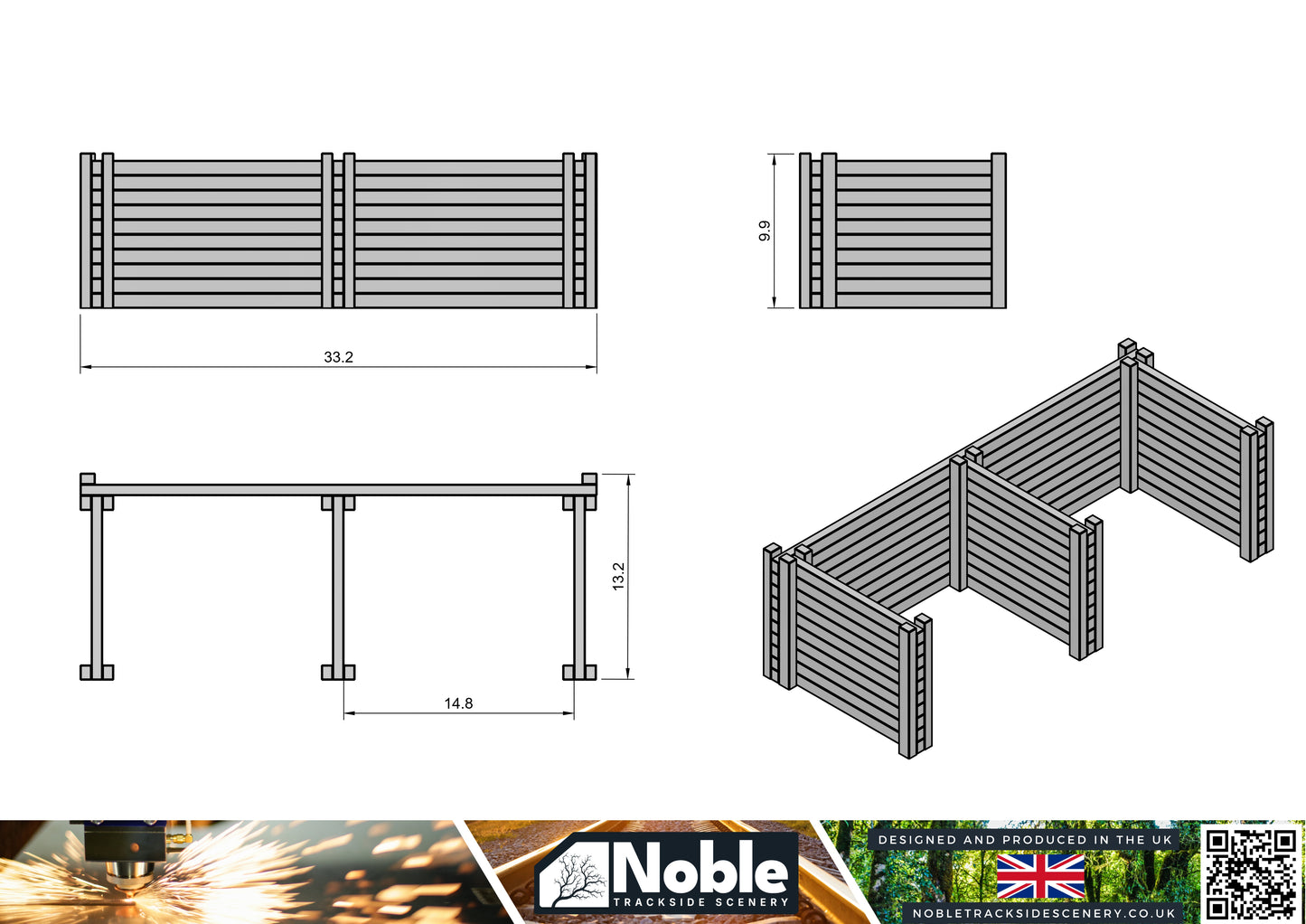 Coal Staithes - N Gauge 1:160 (Pack of 2) | Model Railway Scenery