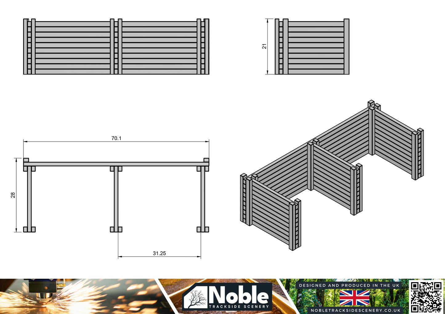 Coal Staithes - OO Gauge 1:76 (Pack of 2) | Model Railway Scenery