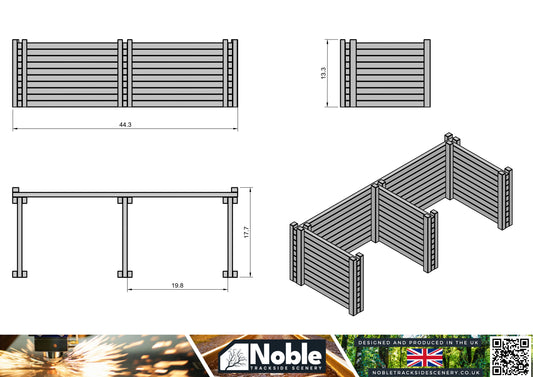 Coal Staithes - TT Gauge 1:120 (Pack of 2) | Model Railway Scenery