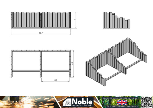 Coal Staithes - N Gauge 1:160 (Pack of 2) | Model Railway Scenery high detail