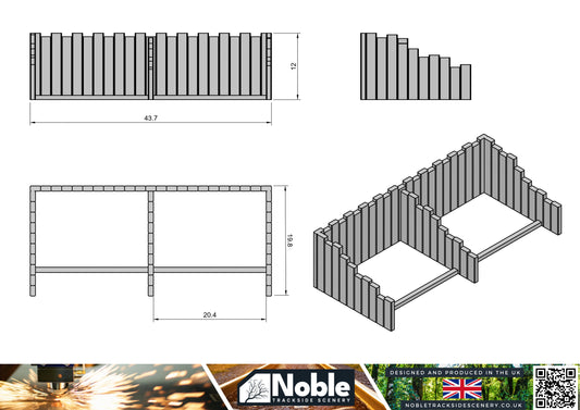 Coal Staithes - TT Gauge 1:160 (Pack of 2) | Model Railway Scenery high detail