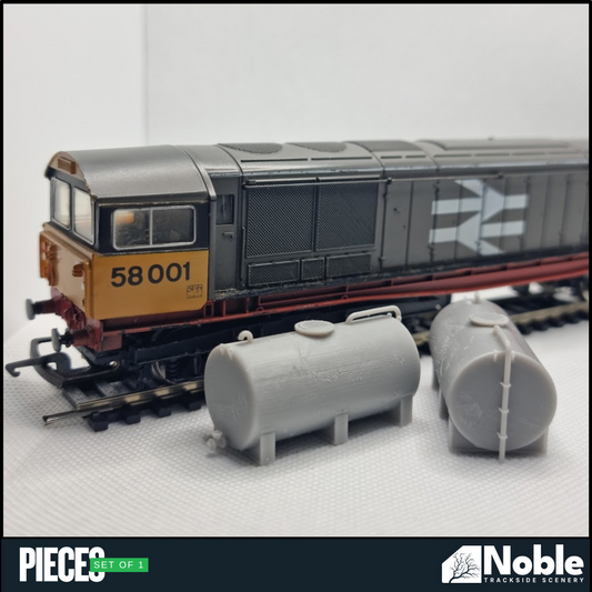 Fuel Diesel Oil Storage Tank - OO Gauge 1:76 (Pack of 2) | Model Railway Scenery