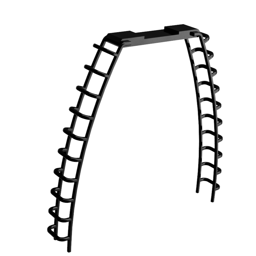 Hornby R231 Texaco tanker Wagon replacement ladders V2 - 2 sets 1:76 OO Gauge