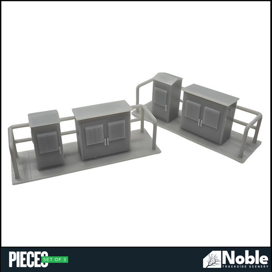 Lineside Electrical Cabinets - OO Gauge 1:76 (Pack of 3) | Model Railway Scenery
