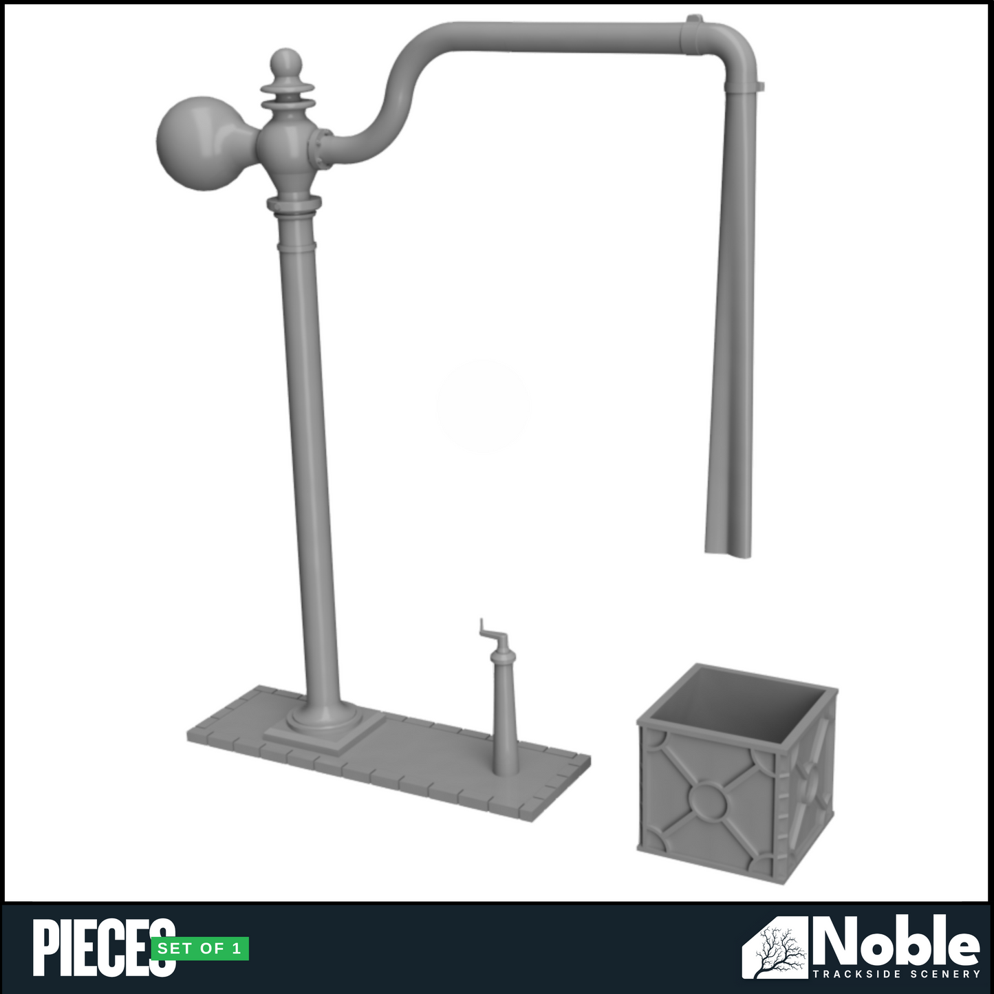 Model Railway layout scenery Water Crane & overflow tank 1:76 OO Gauge
