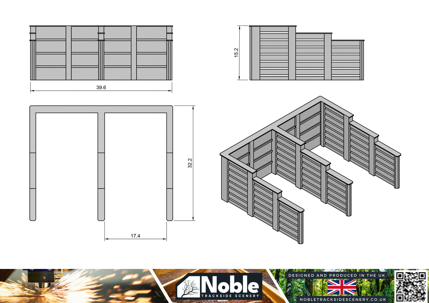 Coal Staithes - OO Gauge 1:76 (Pack of 2) | Model Railway Scenery