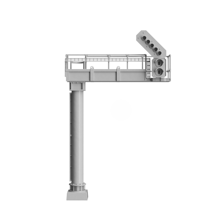 Signal Gantry - Aspect feather heads 2 to 4 - OO Gauge 1:76 (Pack of 1) | Model Railway Scenery
