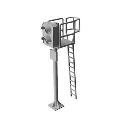 Aspect Signals with platform and ladder | OO Gauge 1:76 (Pack of 2) | Model Railway Scenery