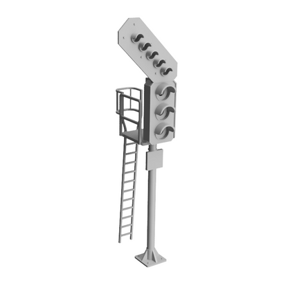 Aspect Signals with platform and ladder | OO Gauge 1:76 (Pack of 2) | Model Railway Scenery