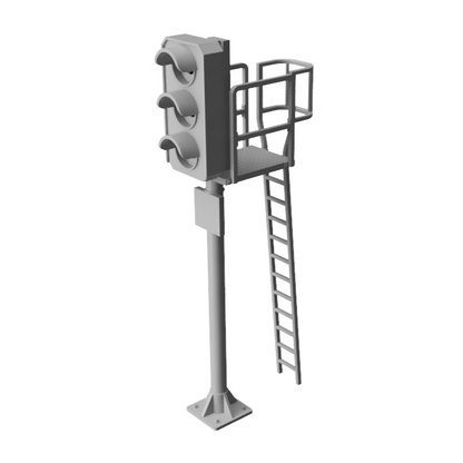 Aspect Signals with platform and ladder | OO Gauge 1:76 (Pack of 2) | Model Railway Scenery