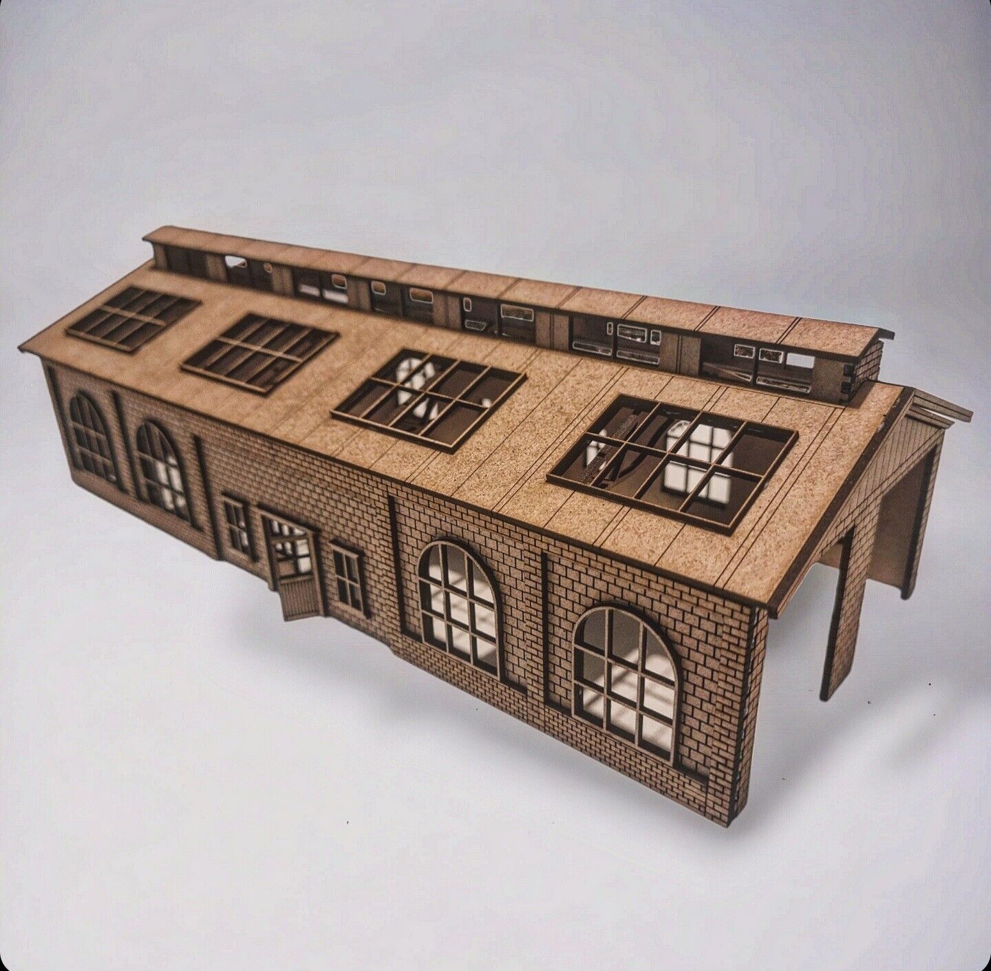 N Scale Oscar’s House Laser Cut Kit - Unpainted Wood Model For Train Layouts