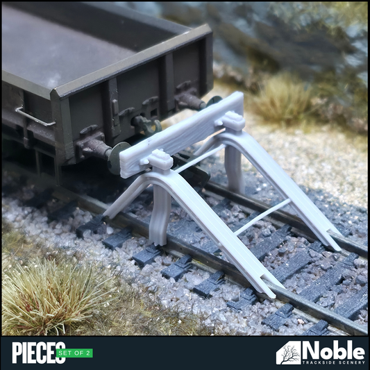 Vintage era buffer stops- OO Gauge 1:76 (Pack of 2) | Model Railway Scenery