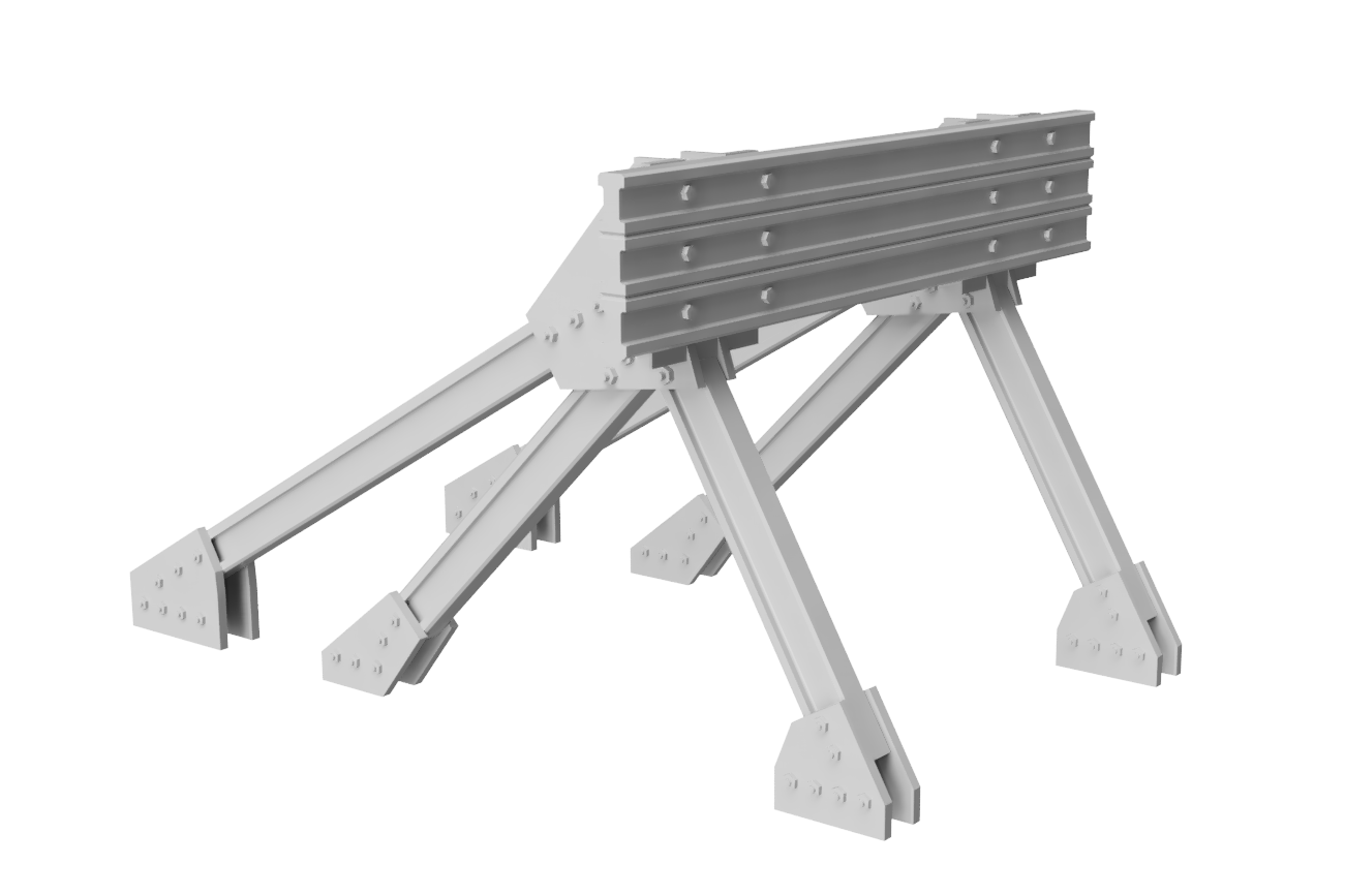 Buffer Stop (painted) - OO Gauge 1:76 (Pack of 2) | Model Railway Scenery