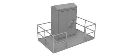 Lineside Electrical Cabinets - OO Gauge 1:76 (Pack of 2) | Model Railway Scenery