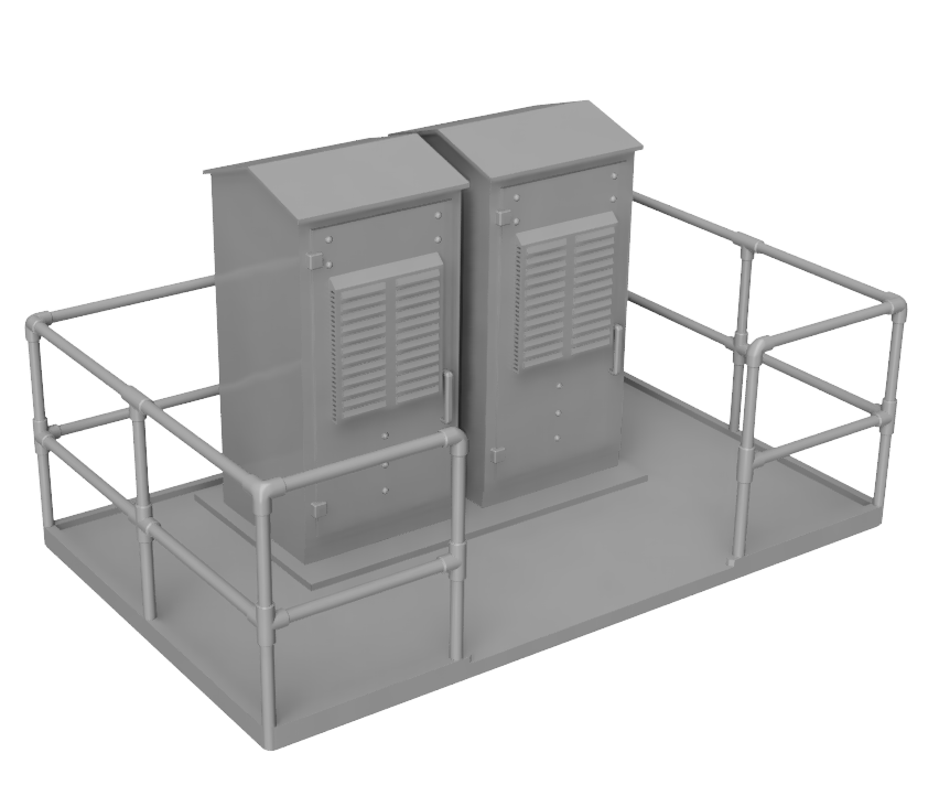 Lineside Electrical Cabinets - OO Gauge 1:76 (Pack of 2) | Model Railway Scenery