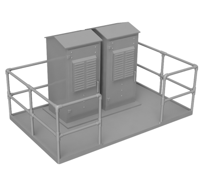 Lineside Electrical Cabinets - OO Gauge 1:76 (Pack of 2) | Model Railway Scenery