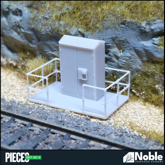 Lineside Electrical Cabinets - OO Gauge 1:76 (Pack of 2) | Model Railway Scenery
