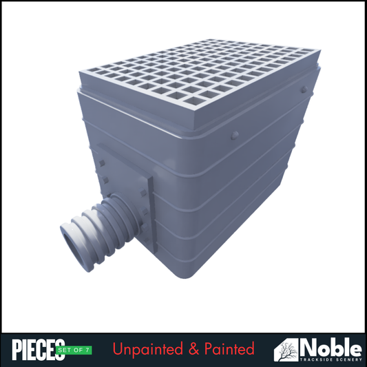 Catchment Drains - OO Gauge 1:76 (Pack of 7) | Model Railway Scenery