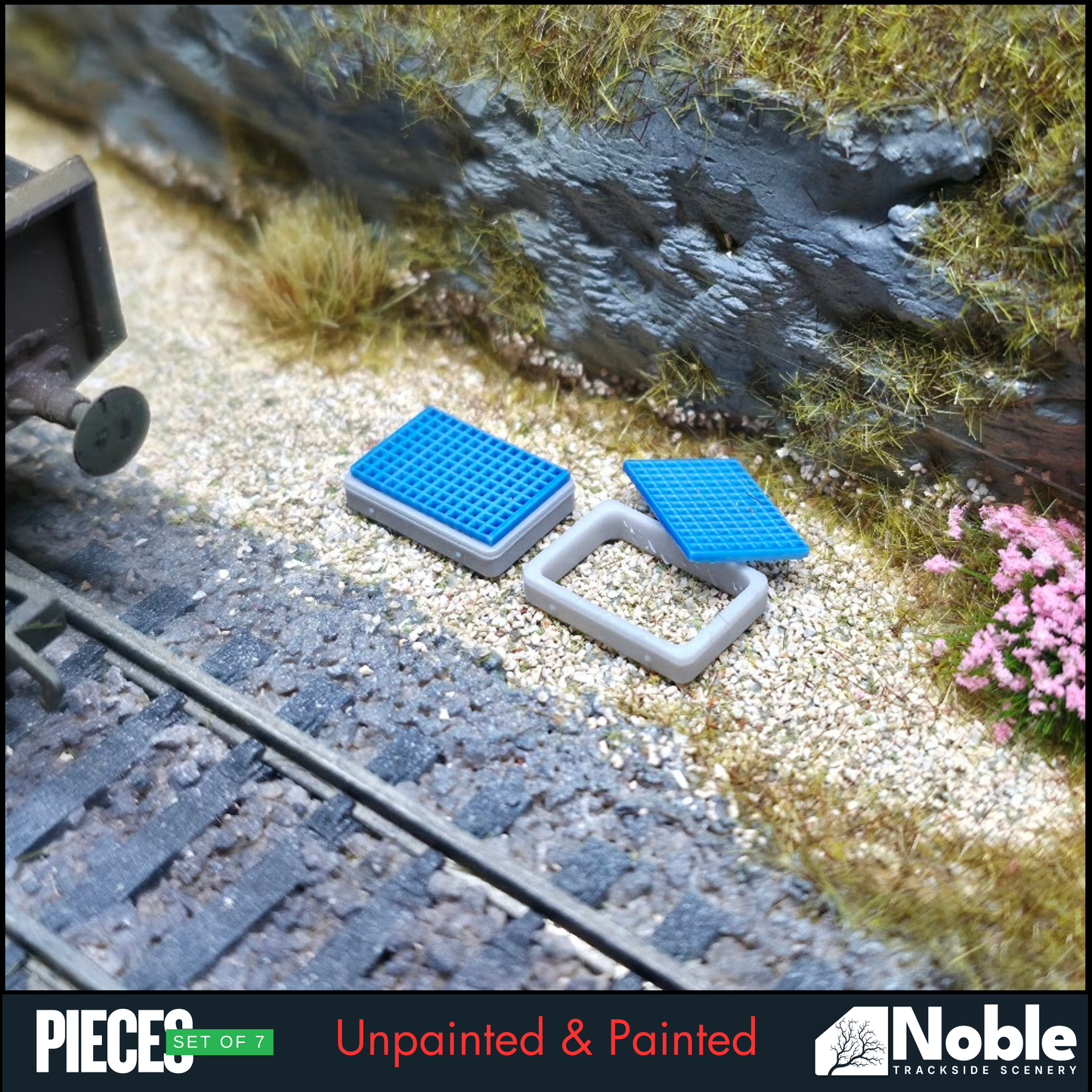 Catchment Drains - OO Gauge 1:76 (Pack of 7) | Model Railway Scenery