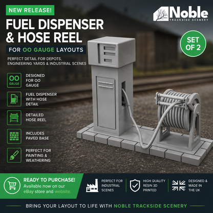 Fuel Diesel Oil Station pump - OO Gauge 1:76 (Pack of 2) | Model Railway Scenery