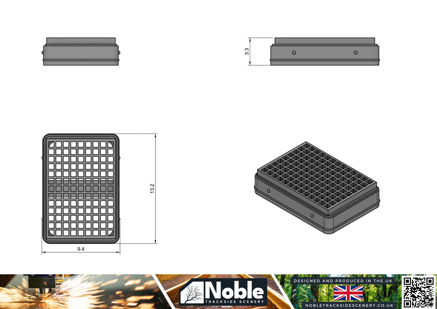 Catchment Drains - OO Gauge 1:76 (Pack of 7) | Model Railway Scenery