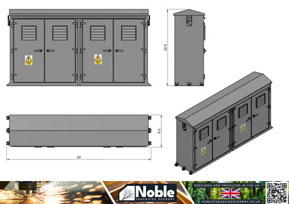 Electrical Location Cases - OO Gauge 1:76 (Pack of 2) | Model Railway Scenery