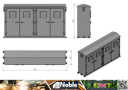 Electrical Location Cases - OO Gauge 1:76 (Pack of 2) | Model Railway Scenery
