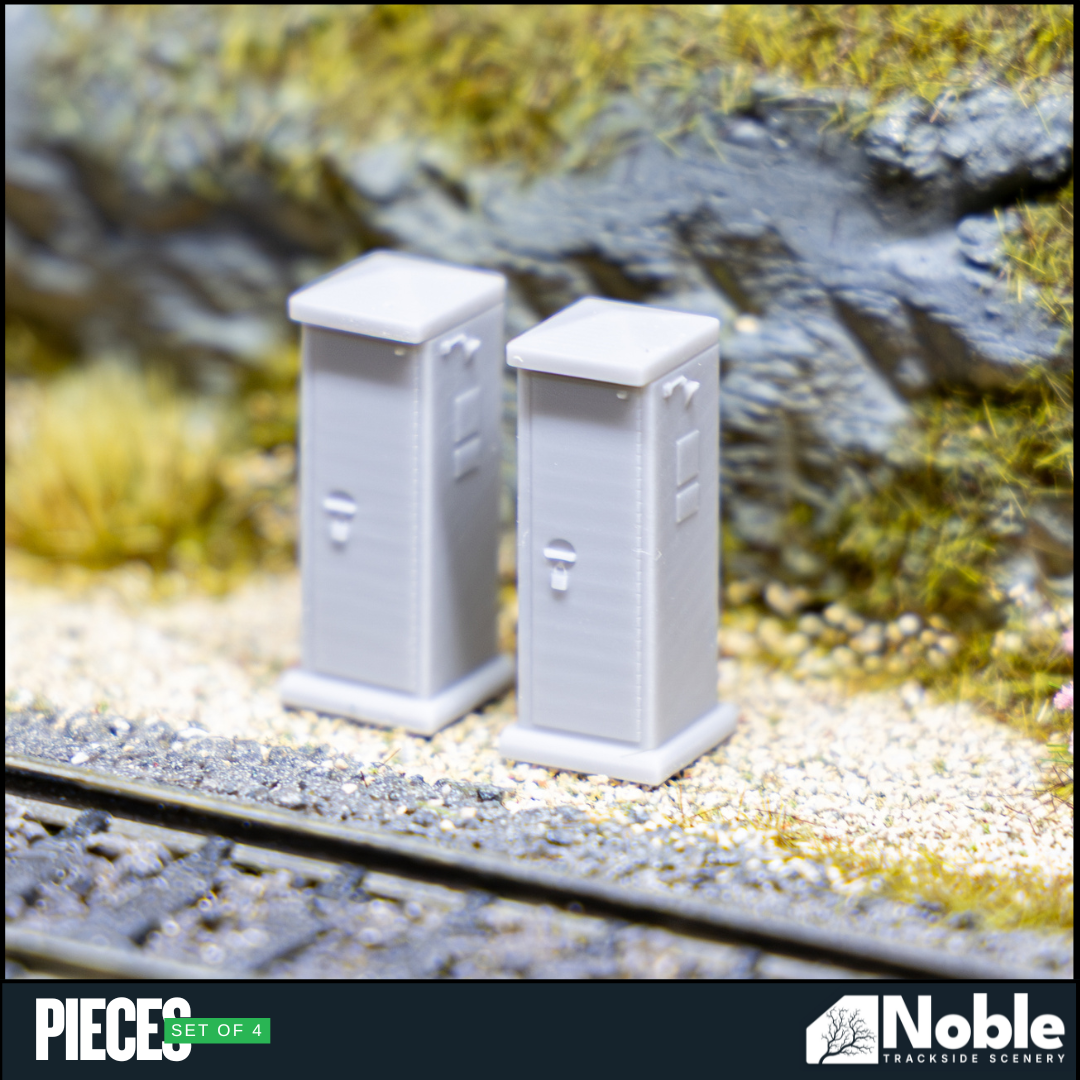 Electrical Location Cases - N Gauge 1:160 (Pack of 4) | Model Railway Scenery