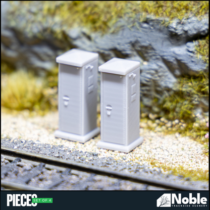 Electrical Location Cases - N Gauge 1:160 (Pack of 4) | Model Railway Scenery