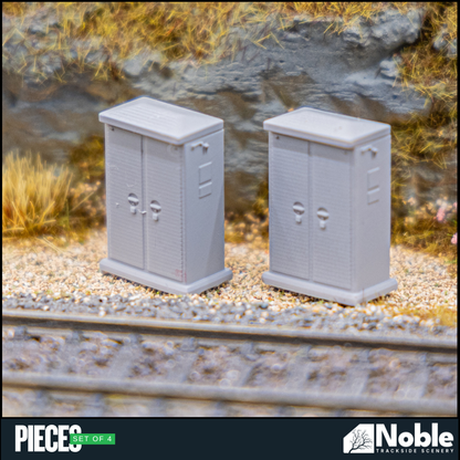 Electrical Location Cases - N Gauge 1:160 (Pack of 4) | Model Railway Scenery