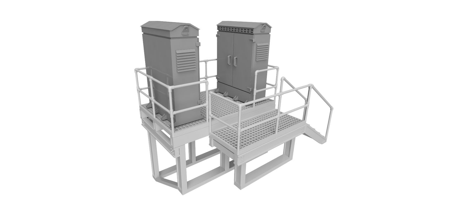 Lineside Electrical platform - OO Gauge 1:76 (Pack of 1) | Model Railway Scenery