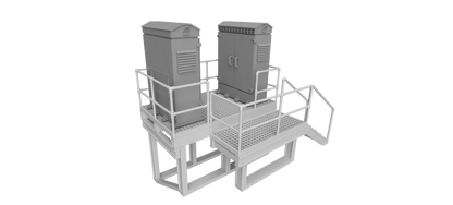 Lineside Electrical platform - OO Gauge 1:76 (Pack of 1) | Model Railway Scenery