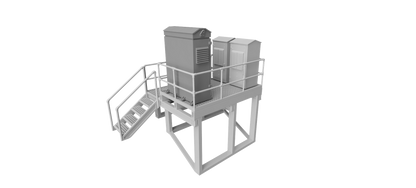 Lineside Electrical platform - OO Gauge 1:76 (Pack of 1) | Model Railway Scenery